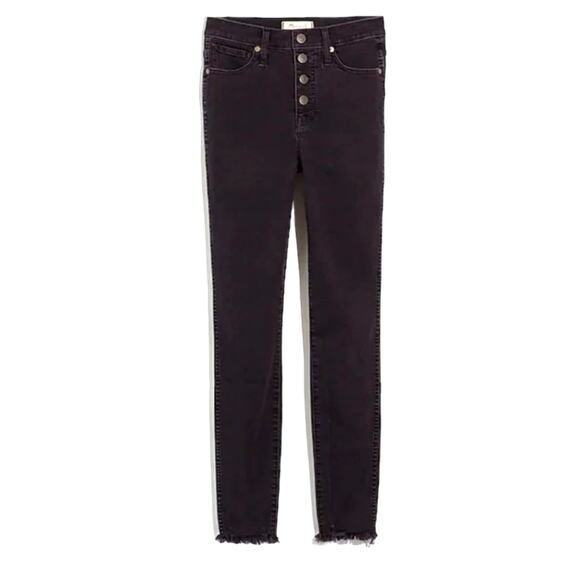 Madewell 10" High Rise Skinny Jeans Button through edition 27 - Picture 1 of 11